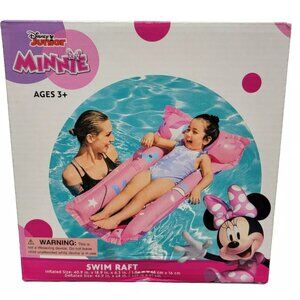 Bestway Disney Junior Swim Raft 40" Minnie Mouse Ages 3+ Toddler Water Toy NISB